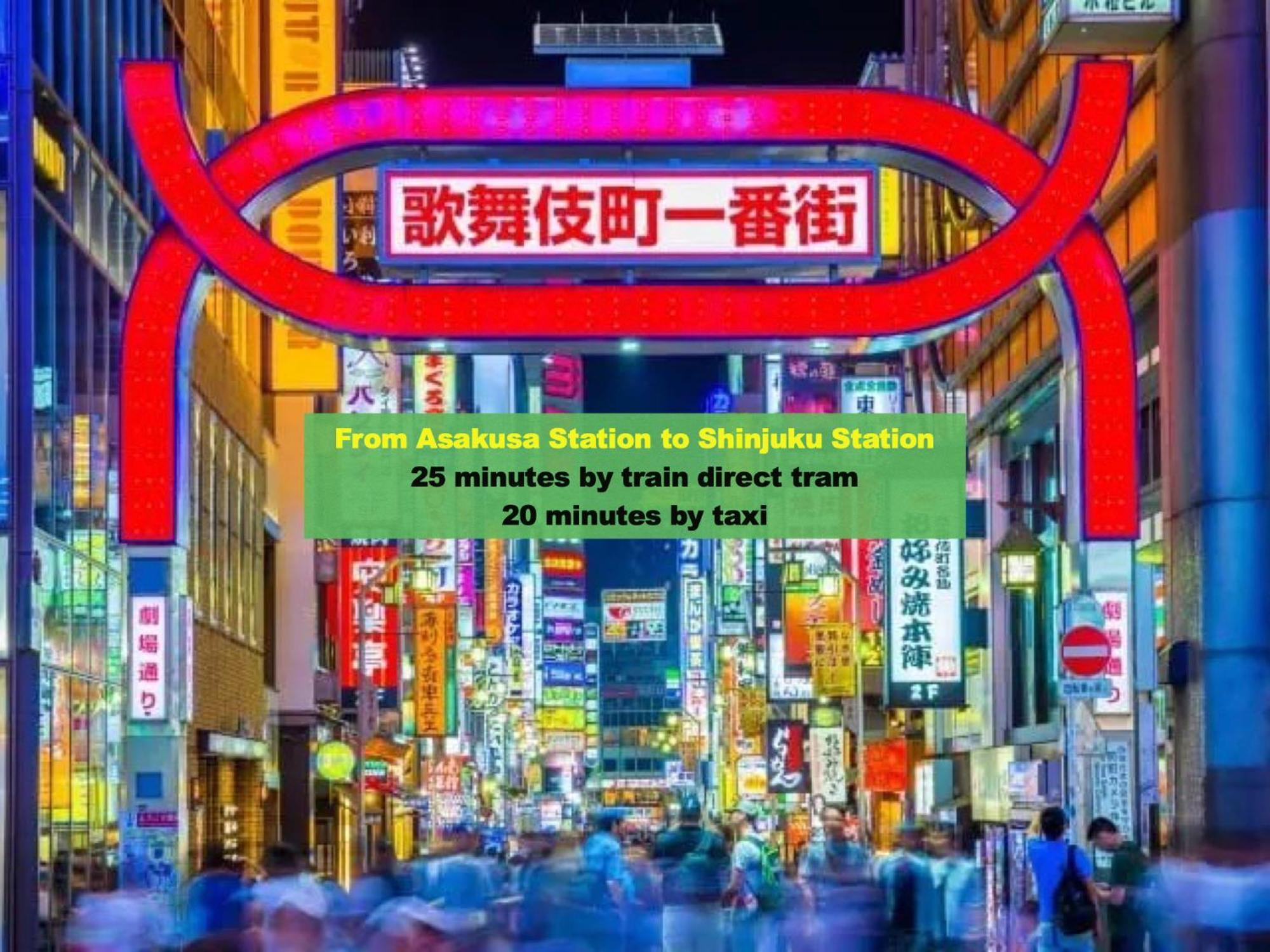 Apartamento 浅草スカイツリービューテラス 浅草寺3分 浅草駅6分 2-10人 成田&羽田空港直通 Tokio Exterior foto
